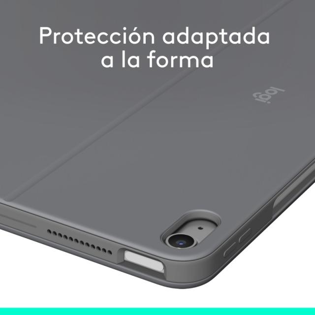 Logitech - Combo Touch, Funda con Teclado, iPad Air 13 Pulgadas (M2)(2024) - Teclado retroiluminado extraíble con Soporte abatib