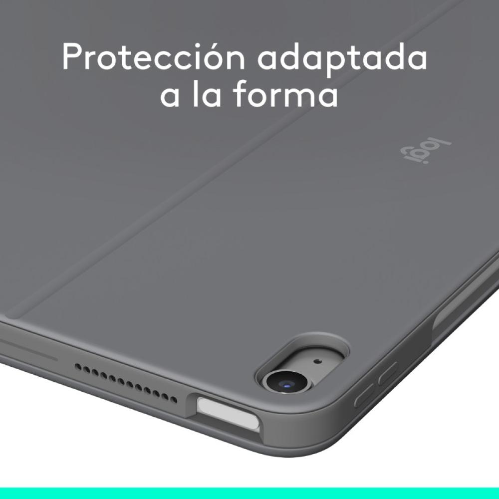 Logitech - Combo Touch, Funda con Teclado, iPad Air 13 Pulgadas (M2)(2024) - Teclado retroiluminado extraíble con Soporte abatib