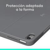 Logitech - Combo Touch, Funda con Teclado, iPad Air 13 Pulgadas (M2)(2024) - Teclado retroiluminado extraíble con Soporte abatib