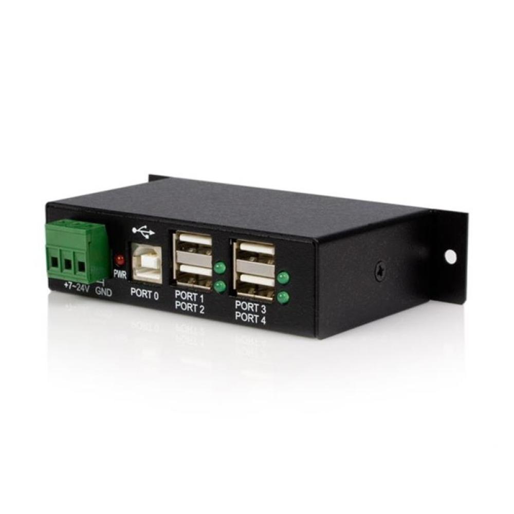 StarTech.com - Hub Industrial de 4 Puertos USB 2.0 con Protección Antiestática ESD