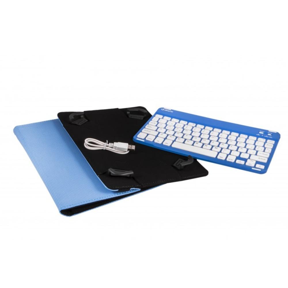 SilverHT - Funda Universal Gripcase con Teclado para tablets de 9 a 10.1" - Azul