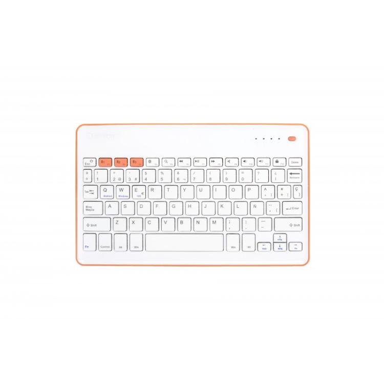 SilverHT - Wireless KB White + Peach