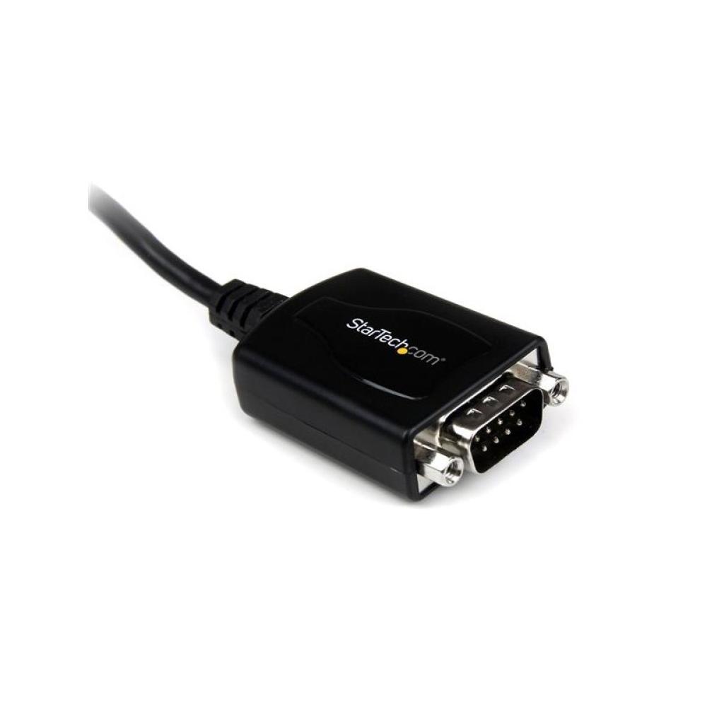 StarTech.com - Cable 0,3m USB a Puerto Serie Serial RS232 DB9 con Retención del Puerto de Asignación COM