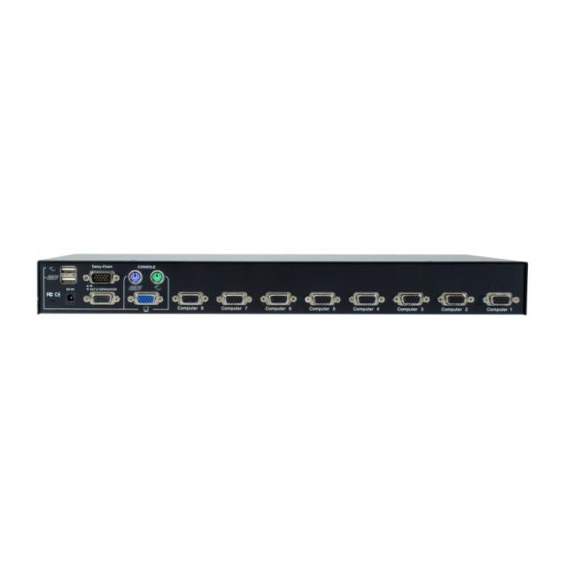 LevelOne - KVM-3208 interruptor KVM Montaje en rack Negro