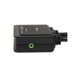 StarTech.com - Conmutador Switch KVM 2 puertos HDMI USB Audio con Cables Integrados - 1080p