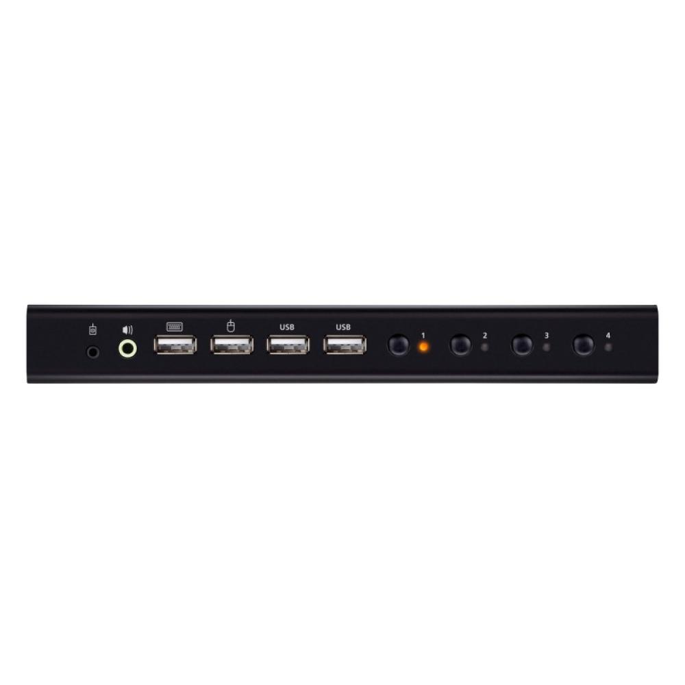 ATEN - CS784H interruptor KVM Negro