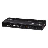 ATEN - CS784H interruptor KVM Negro