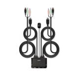 Lindy - 42340 interruptor KVM Negro