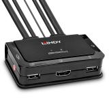 Lindy - 42340 interruptor KVM Negro