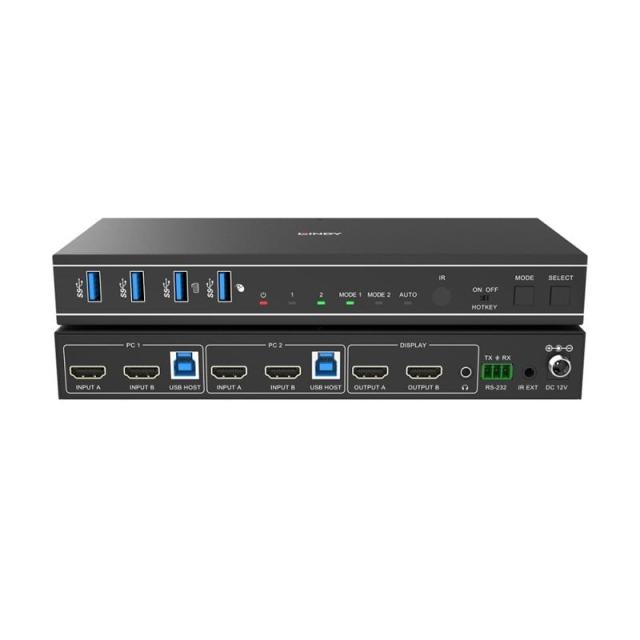 Lindy - 39314 interruptor KVM Negro