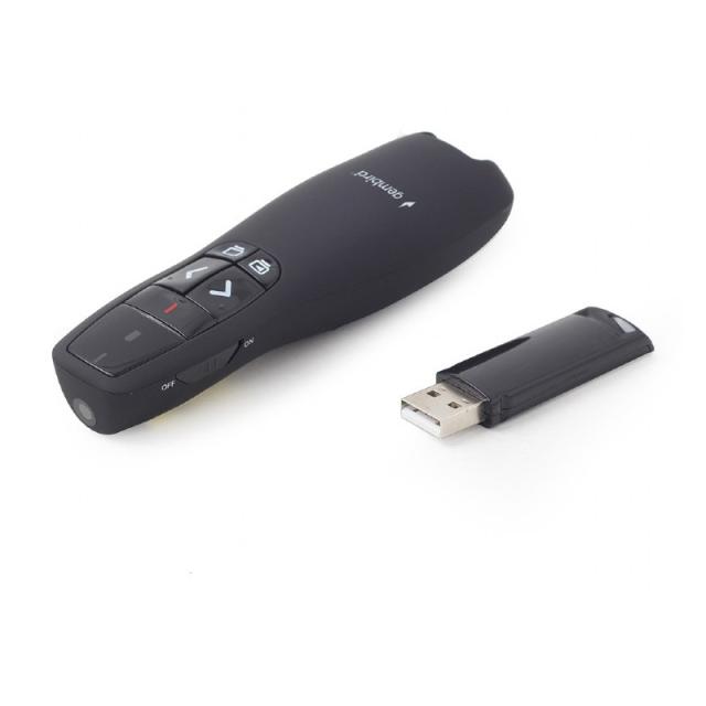 Gembird - WP-L-12 apuntador inalámbricos RF Negro