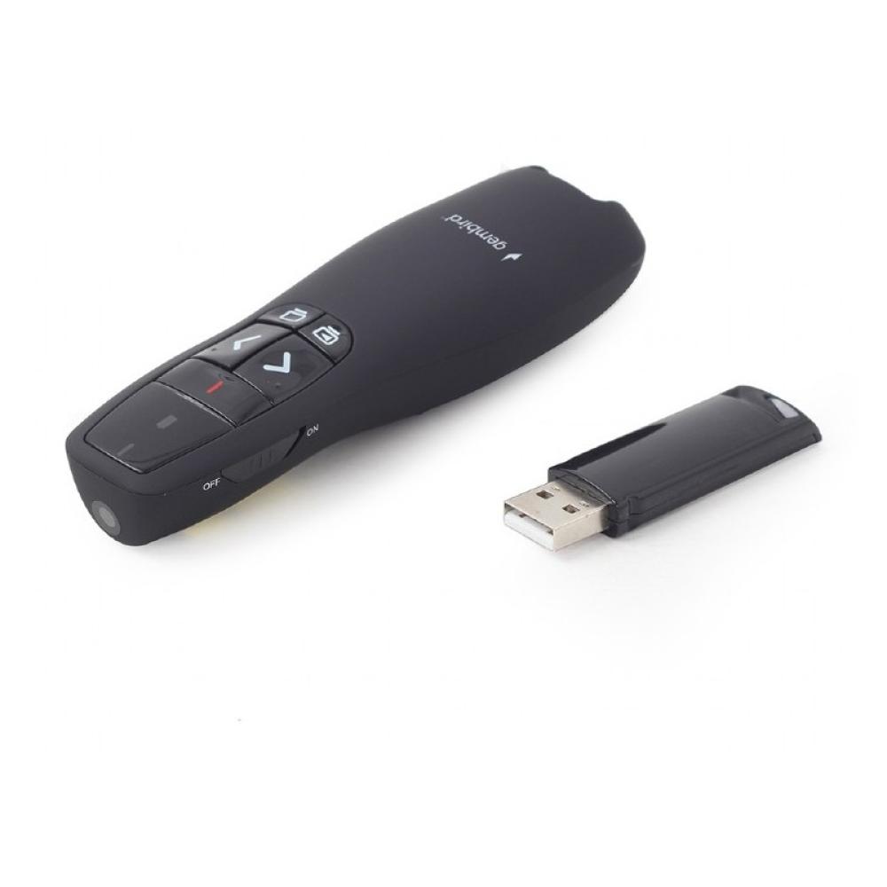 Gembird - WP-L-12 apuntador inalámbricos RF Negro