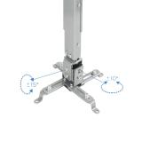 TooQ - SOPORTE UNIVERSAL INCLINABLE DE TECHO PARA PROYECTOR PLATA