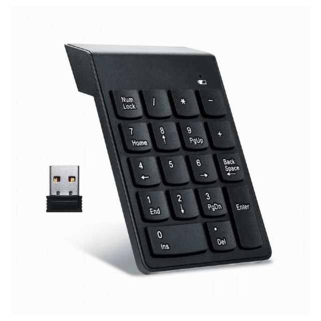 Gembird - KPD-W-02 teclado numérico Portátil/PC Bluetooth Negro