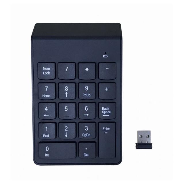 Gembird - KPD-W-02 teclado numérico Portátil/PC Bluetooth Negro