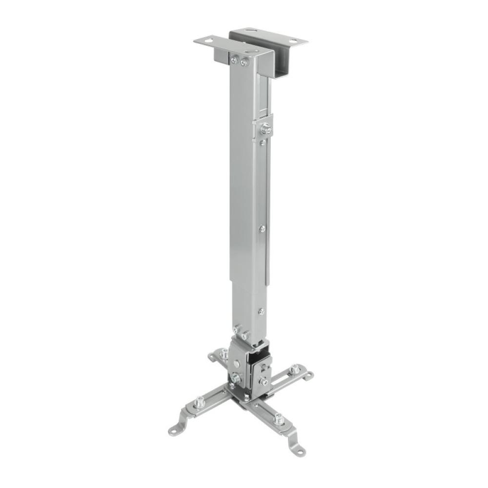 TooQ - SOPORTE UNIVERSAL INCLINABLE DE TECHO PARA PROYECTOR PLATA