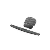 Fellowes - 9653601 descansa muñecas Gel Negro, Gris