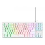 Trust - GXT 833W Thado TKL teclado Juego USB QWERTY Español Blanco