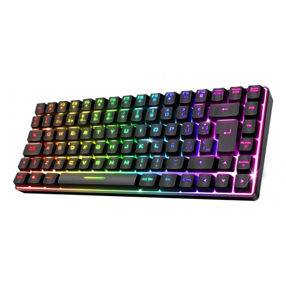 Spirit of Gamer - CLA-EK70ES teclado Juego RF inalámbrica + USB QWERTY Español Negro