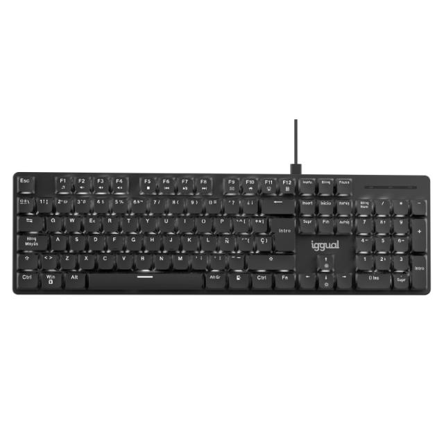 iggual - Teclado USB mecánico CK-MECHA-105T negro