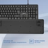 iggual - Teclado USB estándar CK-SILENT-105T negro