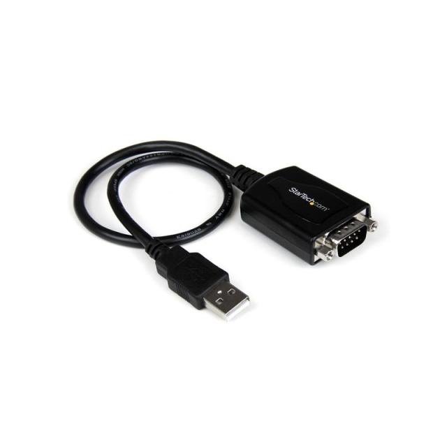 StarTech.com - Cable 0,3m USB a Puerto Serie Serial RS232 DB9 con Retención del Puerto de Asignación COM
