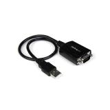 StarTech.com - Cable 0,3m USB a Puerto Serie Serial RS232 DB9 con Retención del Puerto de Asignación COM