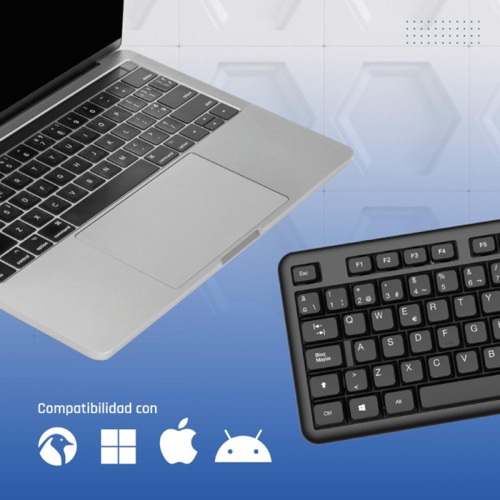 iggual - Teclado USB estándar CK-OFFICE-105T negro