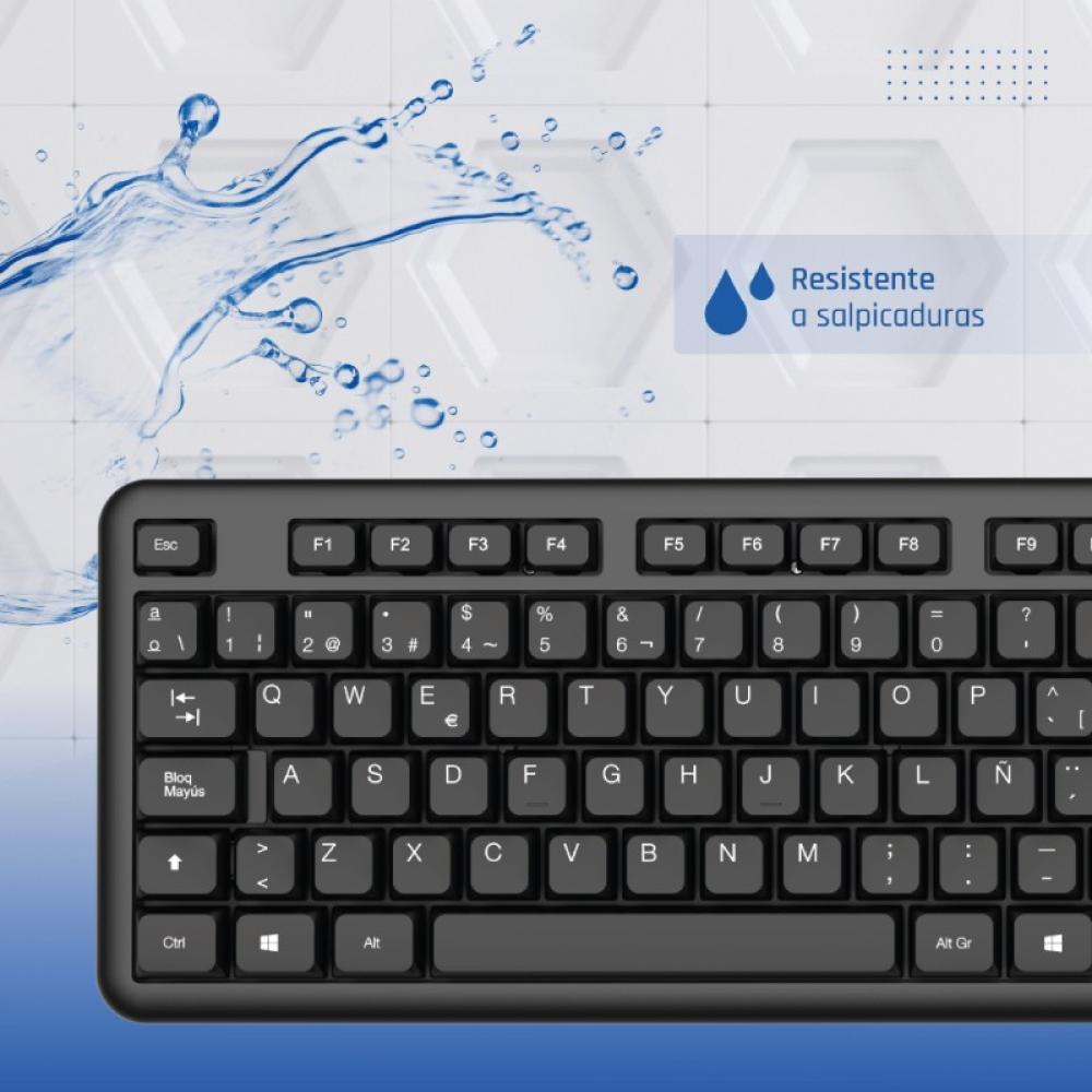 iggual - Teclado USB estándar CK-OFFICE-105T negro
