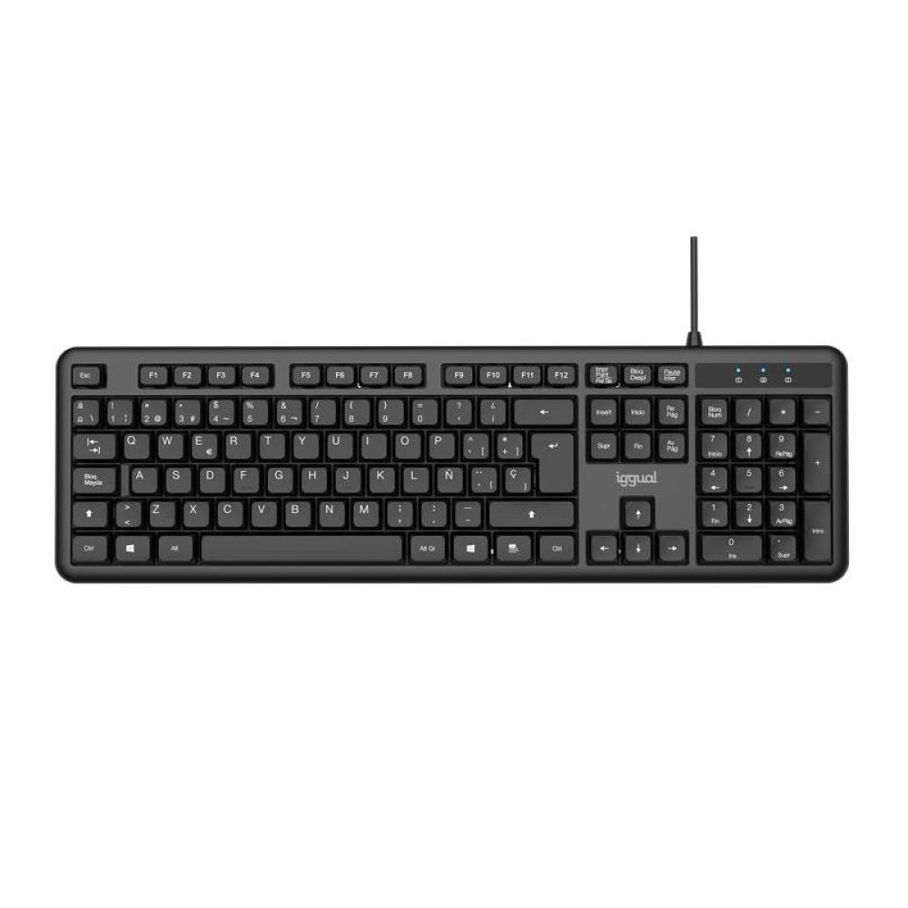 iggual - Teclado USB estándar CK-OFFICE-105T negro
