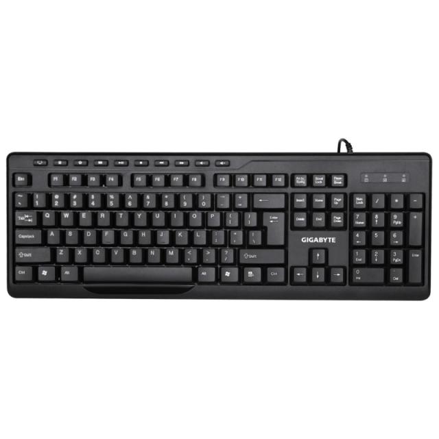 GIGABYTE - KM6300 teclado Ratón incluido Hogar USB QWERTY Español Negro