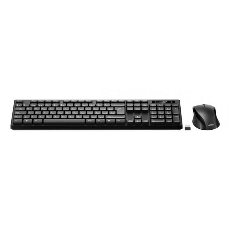 Belkin - BBZ010SP teclado Ratón incluido Hogar / Oficina RF inalámbrico QWERTY Español Negro
