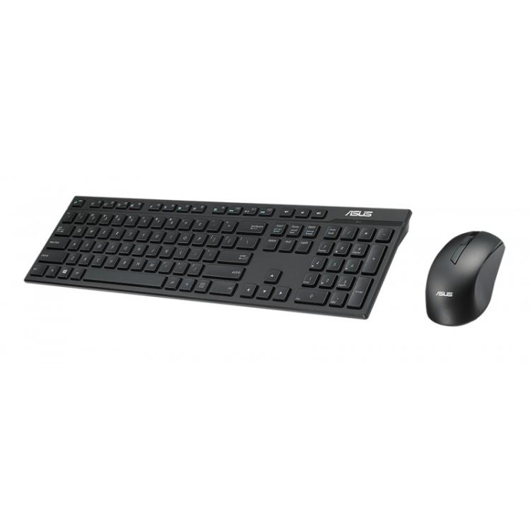 ASUS - W2500 teclado Ratón incluido Juego RF inalámbrico QWERTY Negro