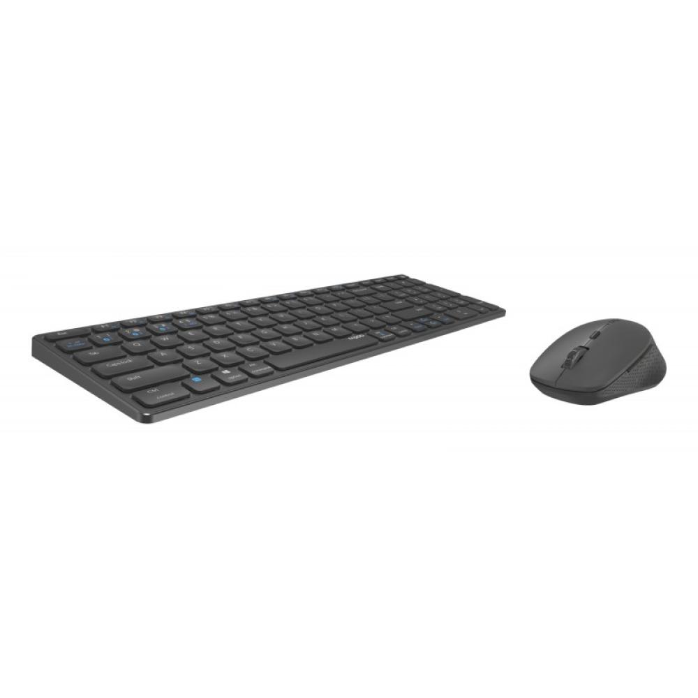 Rapoo - 9700M teclado Ratón incluido Universal Bluetooth QWERTY Negro