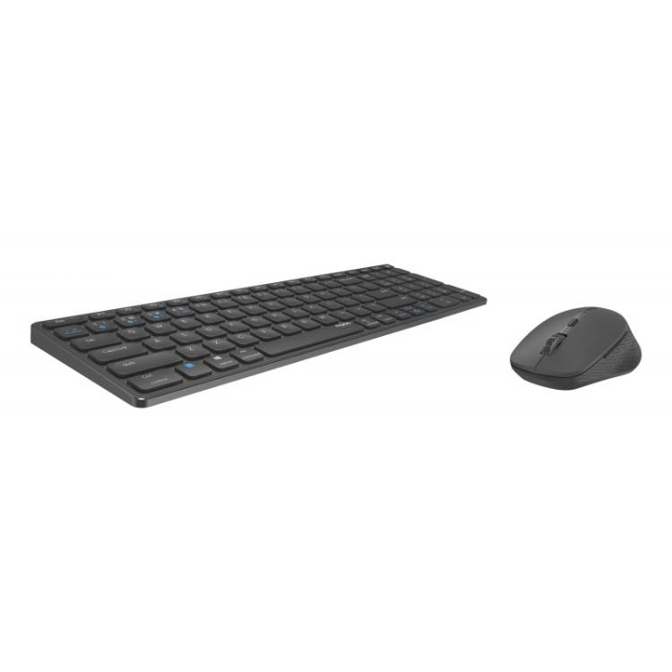 Rapoo - 9700M teclado Ratón incluido Universal Bluetooth QWERTY Negro