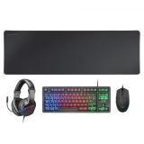 Mars Gaming - MCP-RGB3, Pack Gaming Teclado Fixed RGB + Ratón Gaming RGB Flow 3200 DPI + Auriculares Over-Ear RGB + - MCPRGB3ES