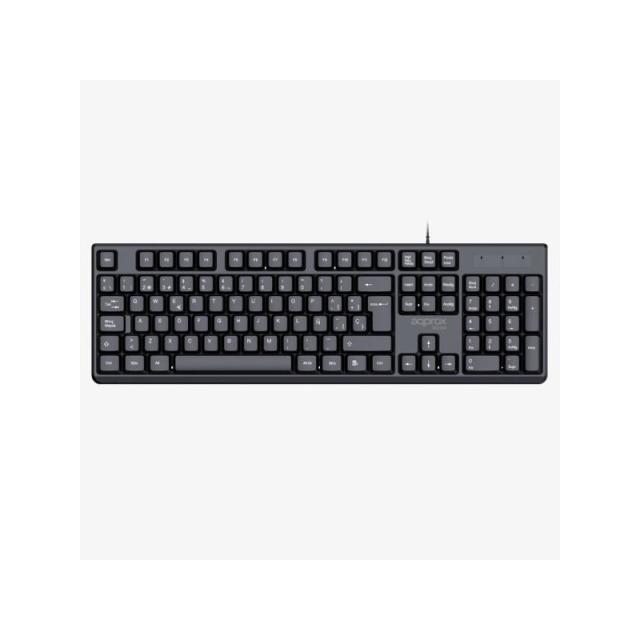 Approx - APPMX245 teclado Ratón incluido Universal USB QWERTY Español Negro