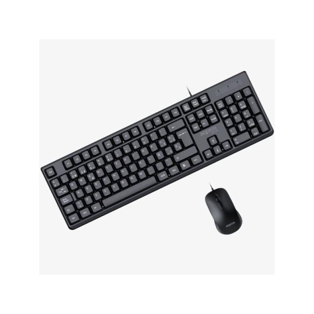 Approx - APPMX245 teclado Ratón incluido Universal USB QWERTY Español Negro