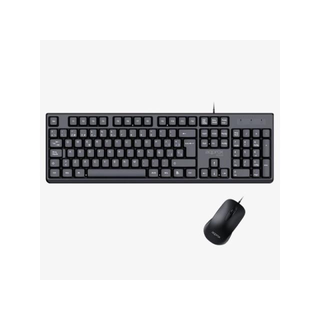 Approx - APPMX245 teclado Ratón incluido Universal USB QWERTY Español Negro