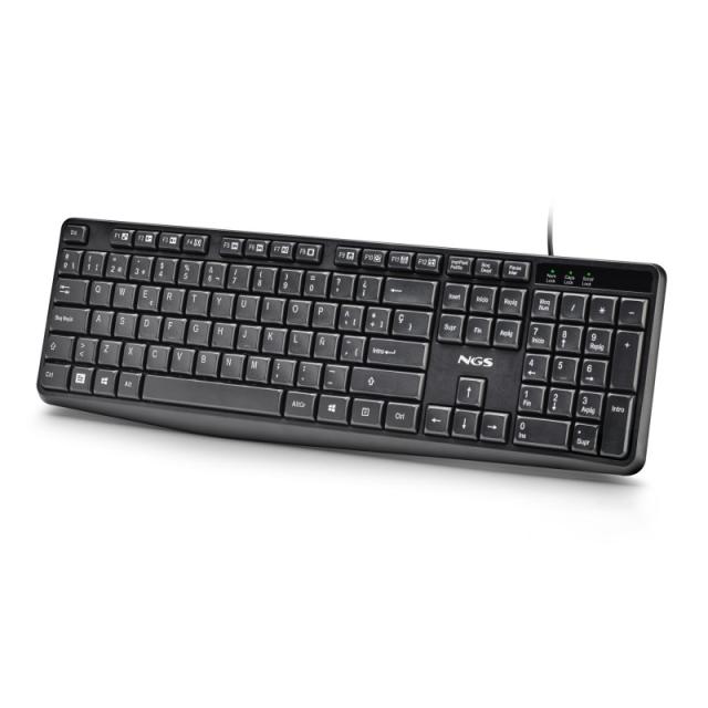 NGS - COCOA KIT V2 teclado Ratón incluido Universal USB QWERTY Español Negro