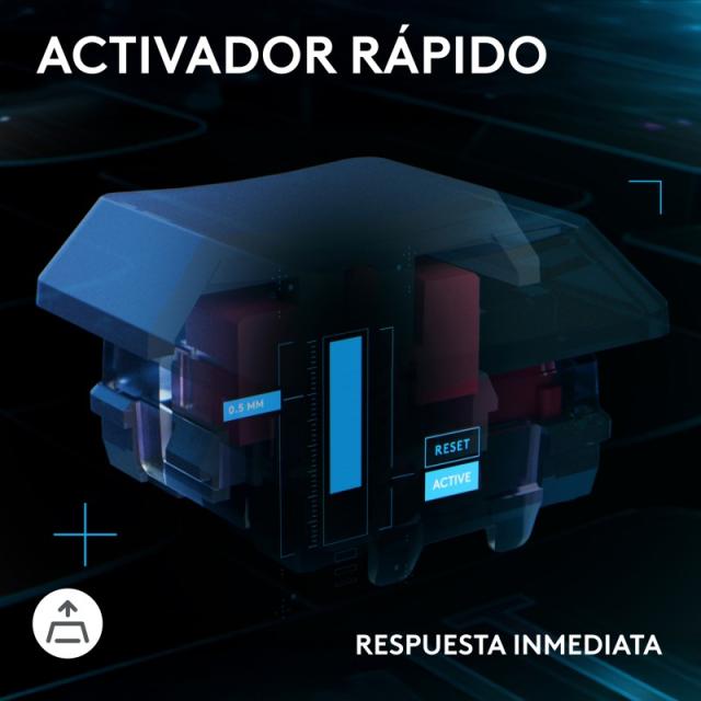 Logitech - G515 RAPID TKL, teclado con cable de perfil bajo para gaming, teclado para gaming en PC totalmente personalizable con