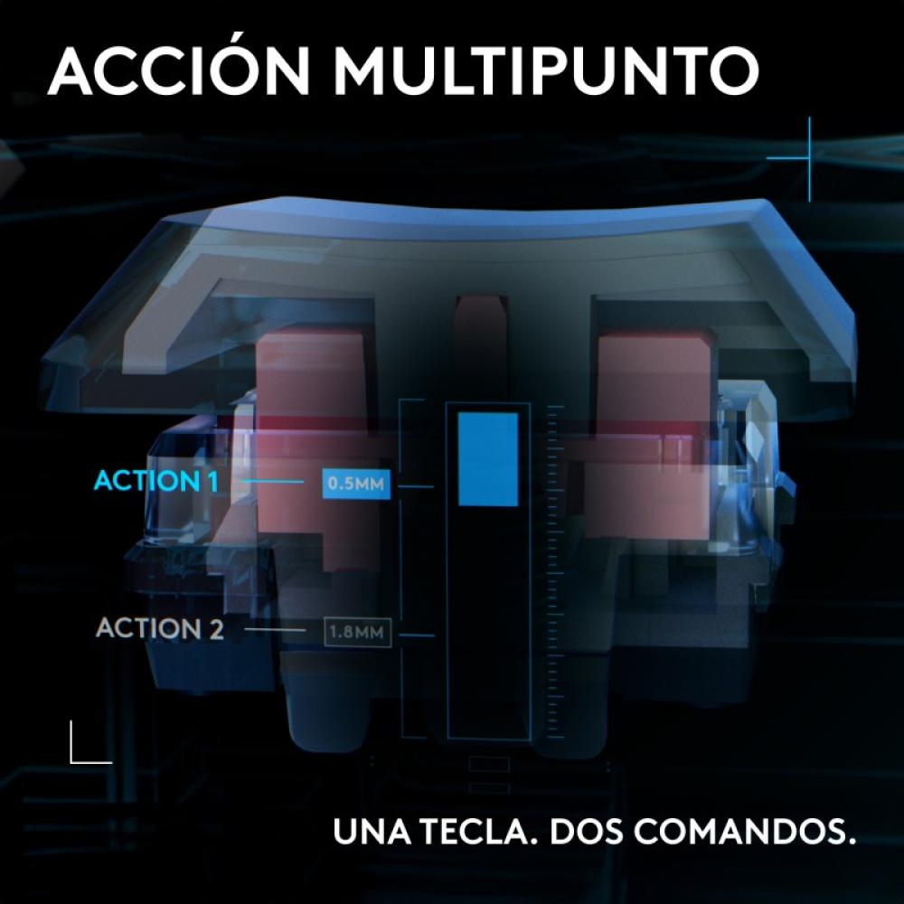 Logitech - G515 RAPID TKL, teclado con cable de perfil bajo para gaming, teclado para gaming en PC totalmente personalizable con