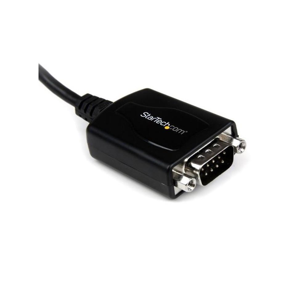 StarTech.com - Cable Profesional de 0,3m USB a Puerto Serie Serial RS232 DB9 con Retención del Puerto COM