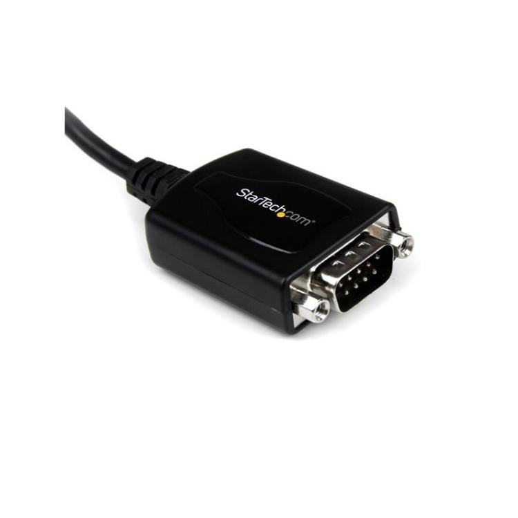 StarTech.com - Cable Profesional de 0,3m USB a Puerto Serie Serial RS232 DB9 con Retención del Puerto COM