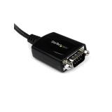 StarTech.com - Cable Profesional de 0,3m USB a Puerto Serie Serial RS232 DB9 con Retención del Puerto COM