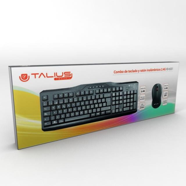 TALIUS - teclado + raton Combo KB-6001 Wireless black