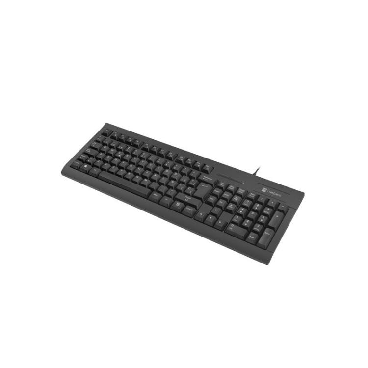 NATEC - NKL-2052 teclado Oficina USB QWERTY Español Negro