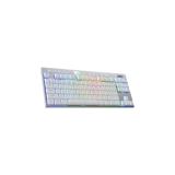 REDRAGON - K621W-RGB-SP RD teclado Juego USB + RF Wireless + Bluetooth QWERTY Español Plata, Blanco
