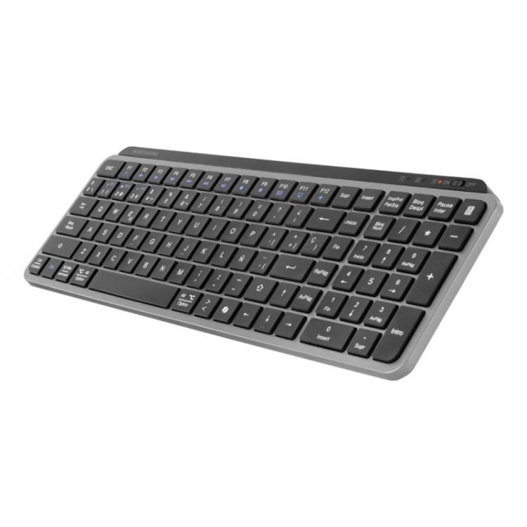 Mars Gaming - MK-SILENKEYS teclado Universal RF Wireless + Bluetooth QWERTY Español Negro