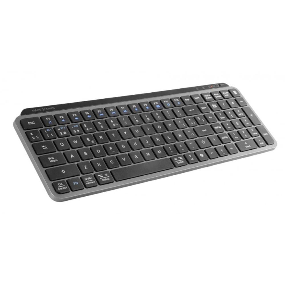 Mars Gaming - MK-SILENKEYS teclado Universal RF Wireless + Bluetooth QWERTY Español Negro